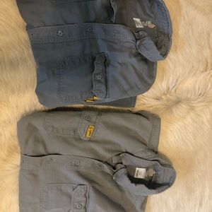 2 FR flame retardant work shirts size large